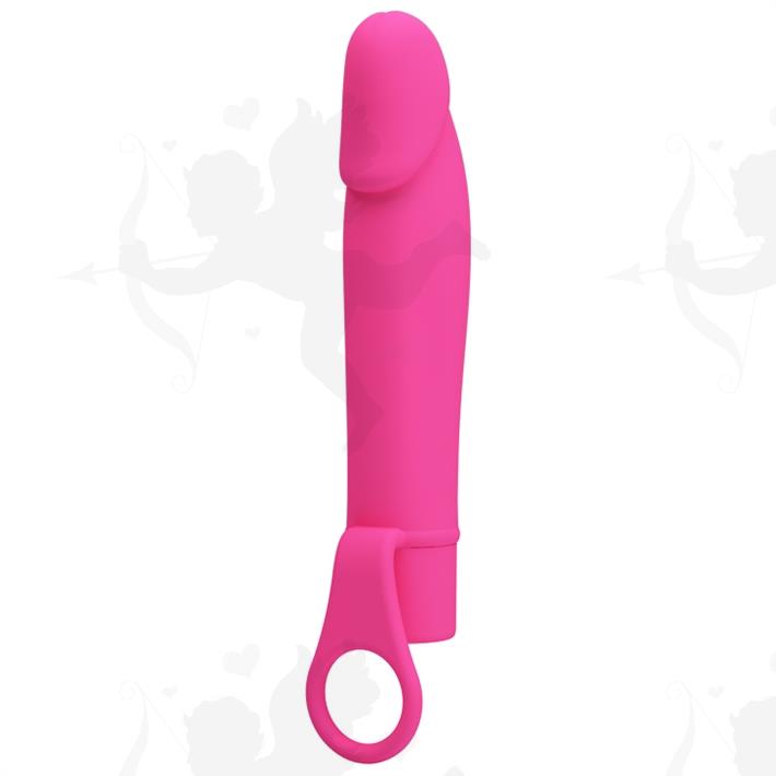 Vibrador con 10 velocidades y anillo para sujetar