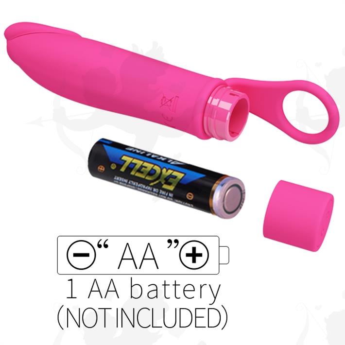 Vibrador con 10 velocidades y anillo para sujetar