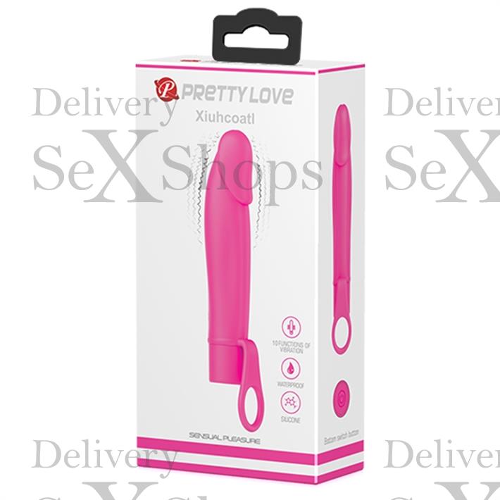 Vibrador con 10 velocidades y anillo para sujetar