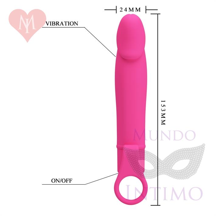 Vibrador con 10 velocidades y anillo para sujetar