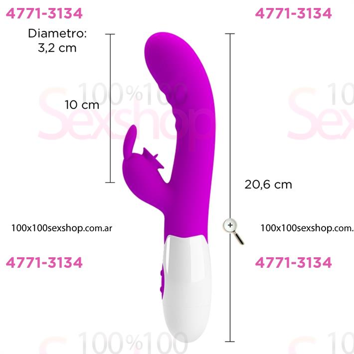 Cód: CA SS-PL-014795 - Estimulador de punto G con masajeador de clitoris - $ 49800