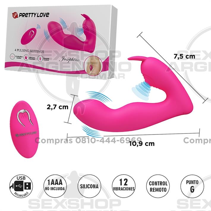  - Estimulador de punto G y clitoris con control inalambrico