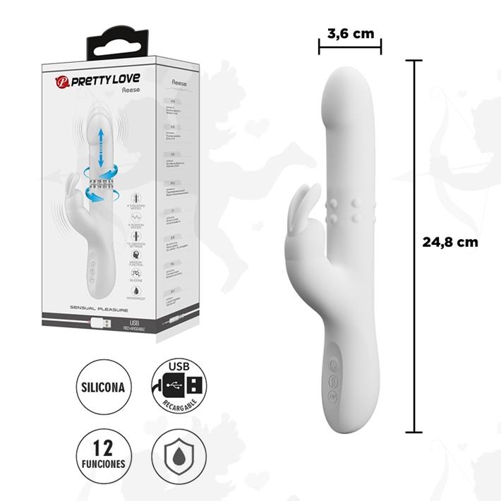 Cód: SS-PL-014902-1 - Vibrador con estimulador de clitoris blanco - $ 59800