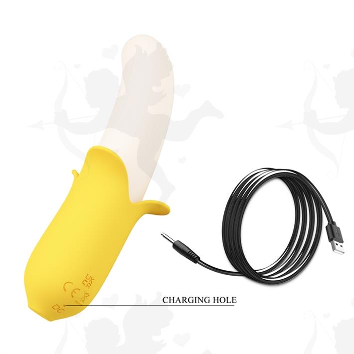 Estimulador con movimientos y varias velocidades en forma de banana