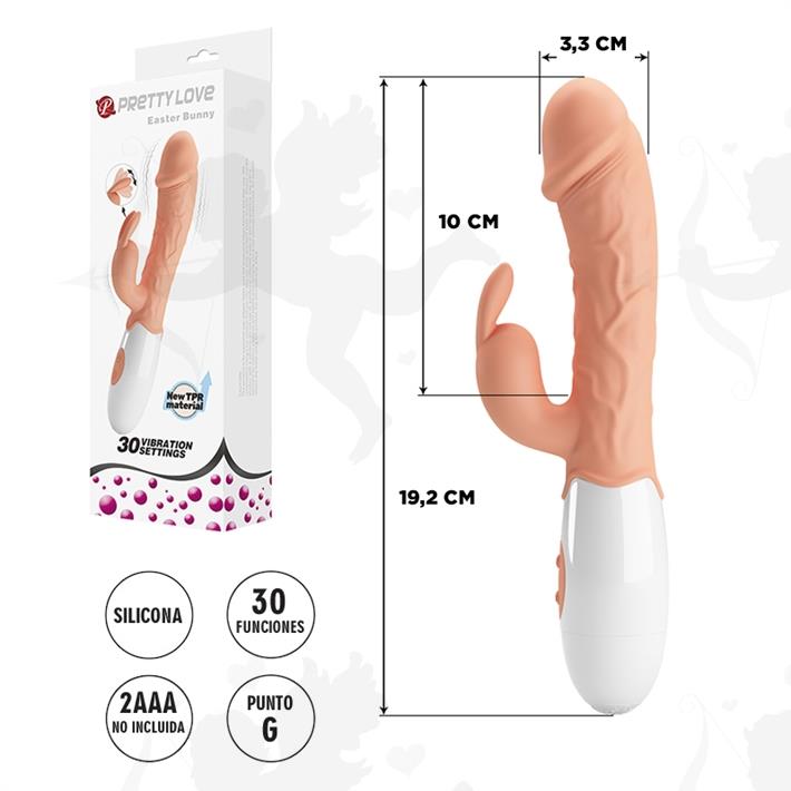 Cód: SS-PL-014962R - Vibrador con estimulacion de clitoris - $ 37000