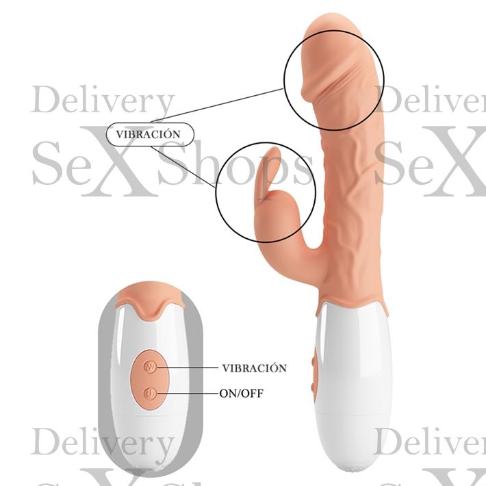 Vibrador con estimulacion de clitoris