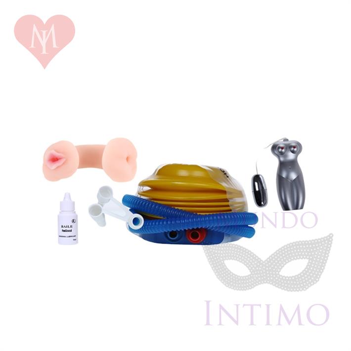 Muñeca inflable con vagina y ano de suave textura