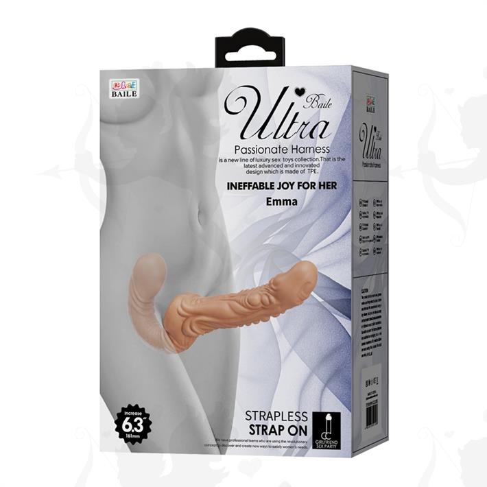 Strap-on doble realista: diseño cómodo con doble cabezal y material resistente