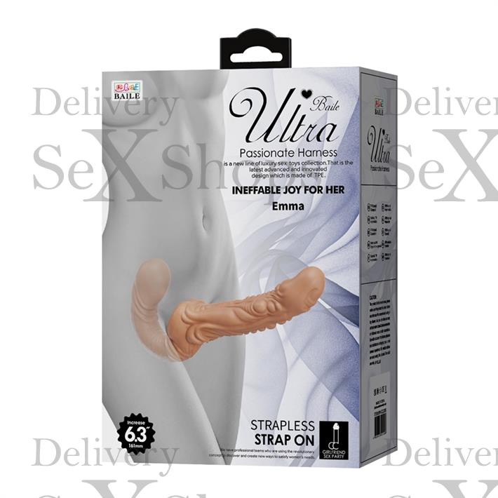 Strap-on doble realista: diseño cómodo con doble cabezal y material resistente