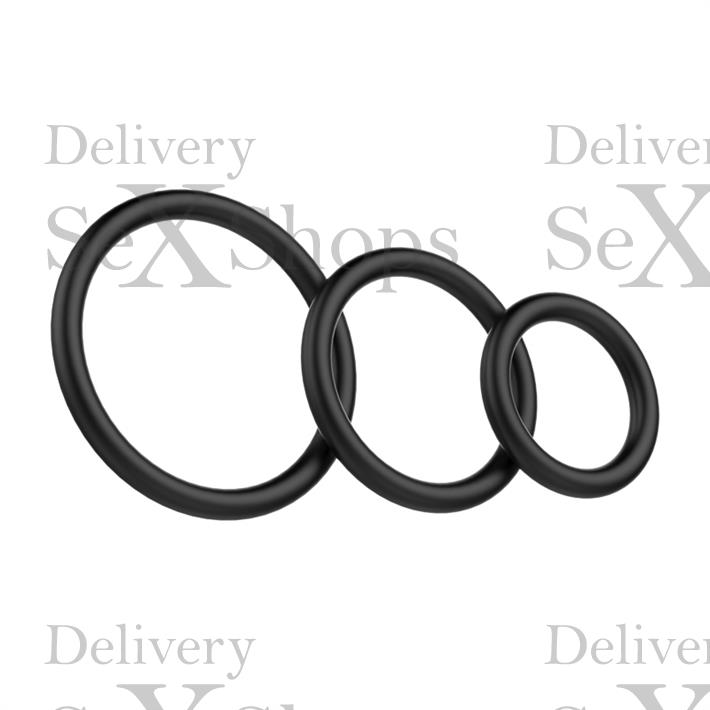 kit x3 Anillos de goma para pene