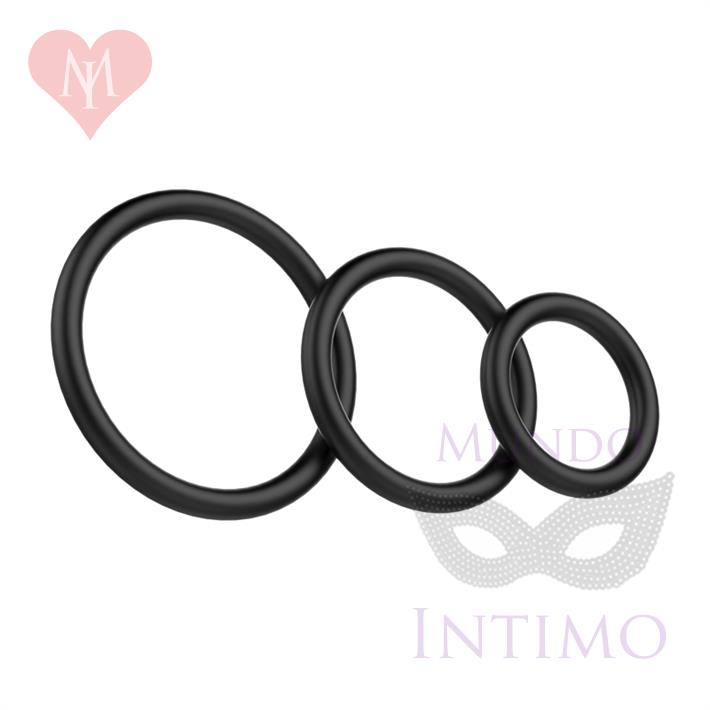 kit x3 Anillos de goma para pene