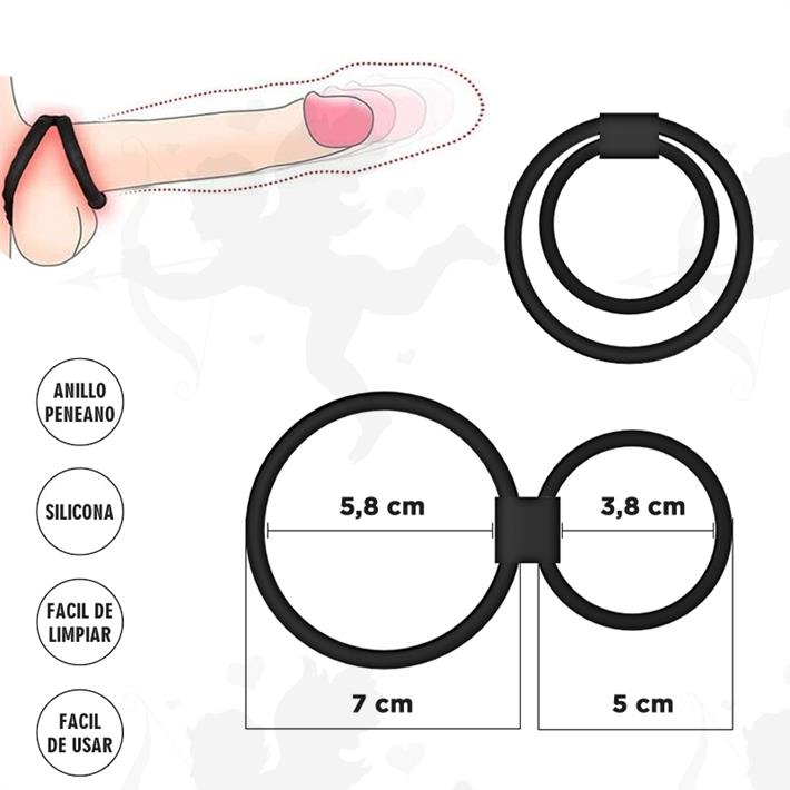 Cód: SS-PL-026014 - Anillo para pene y testiculos para retrasar la eyaculacion - $ 17000