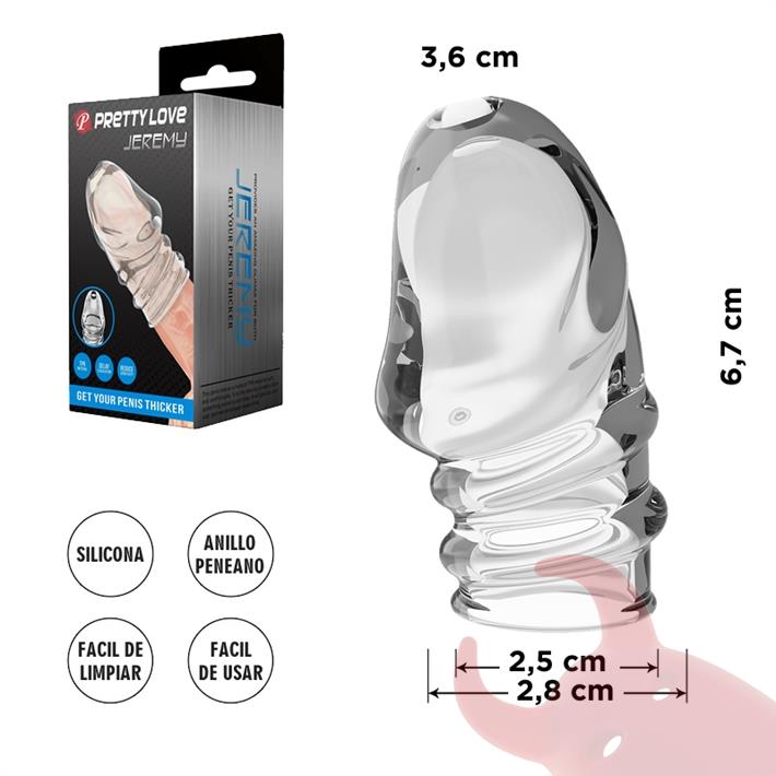 Funda para la cabeza del pene de material TPR