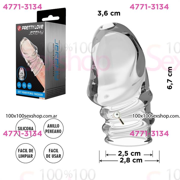 Funda para la cabeza del pene de material TPR