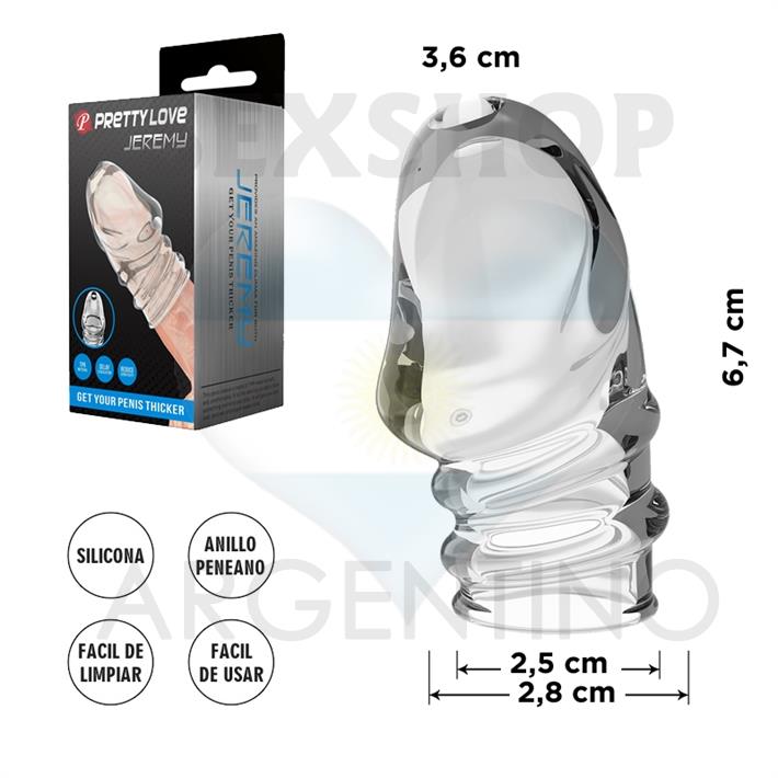 Funda para la cabeza del pene de material TPR