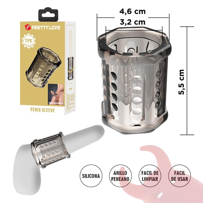 Funda Extensible TPE para Pene - Aumenta Grosor y Placer