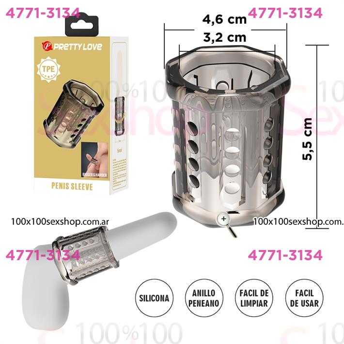 Funda Extensible TPE para Pene - Aumenta Grosor y Placer