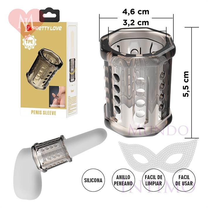 Funda Extensible TPE para Pene - Aumenta Grosor y Placer