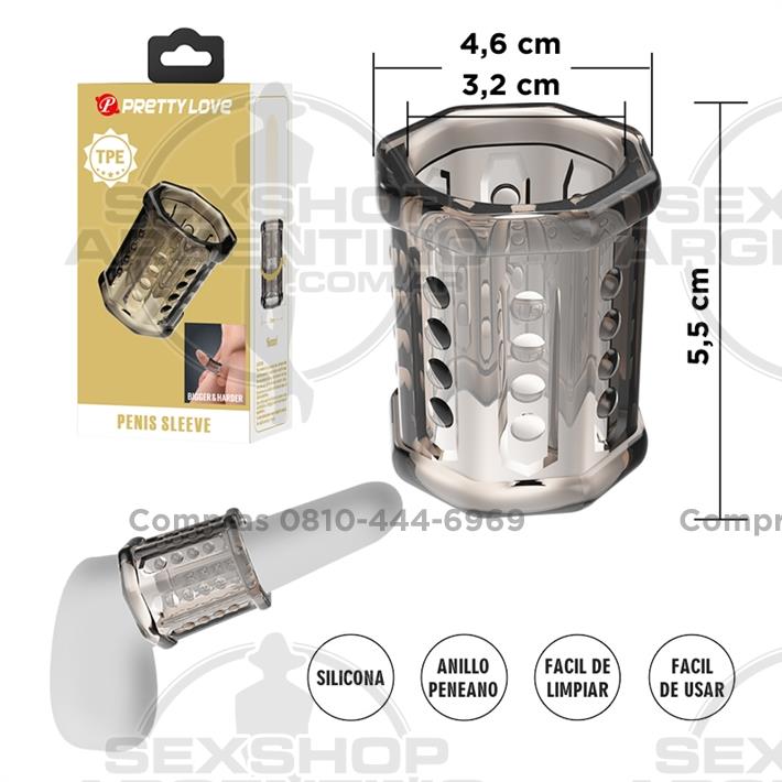 Funda Extensible TPE para Pene - Aumenta Grosor y Placer