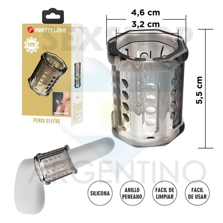 Funda Extensible TPE para Pene - Aumenta Grosor y Placer