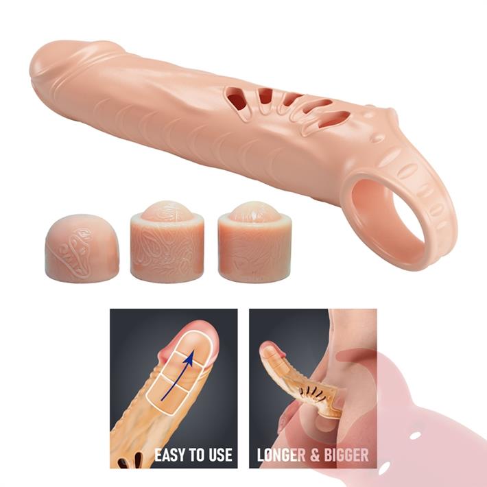 Extensor Premium Realista con 3 Tips Extensibles
