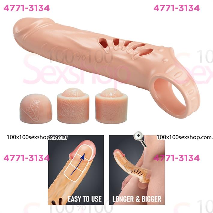 Extensor Premium Realista con 3 Tips Extensibles
