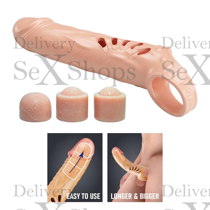 Extensor Premium Realista con 3 Tips Extensibles