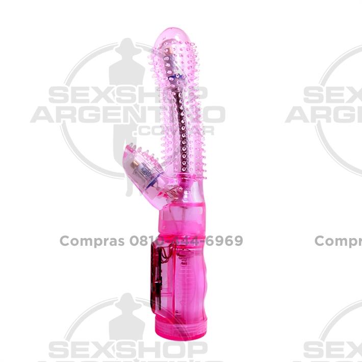 Masajeador vaginal con estimulacion de clitoris