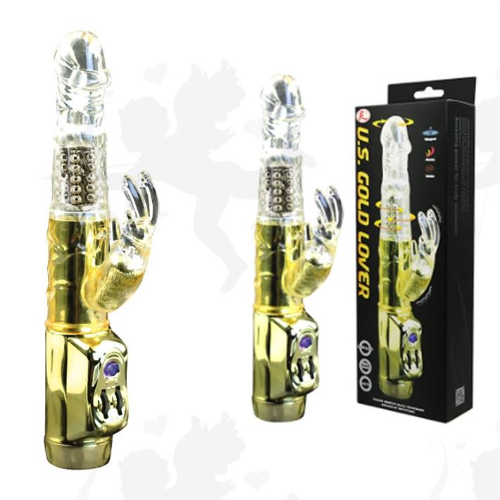 Cód: SS-PL-037203 - Vibrador rotativo con estimulador de clitoris y velocidad regulable - $ 65800