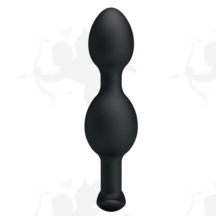 Dilatador anal plug de silicona negro