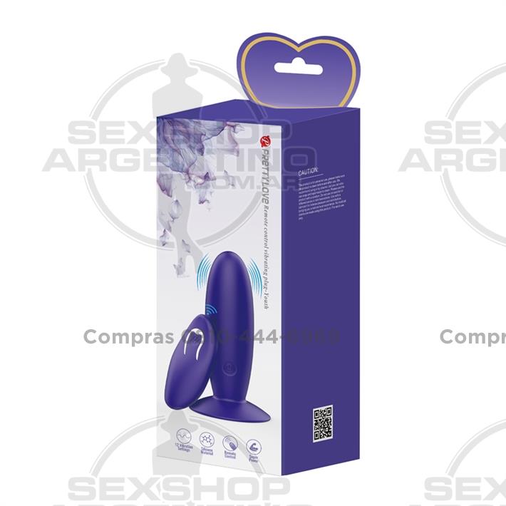 Dilatador anal con control remoto y carga USB