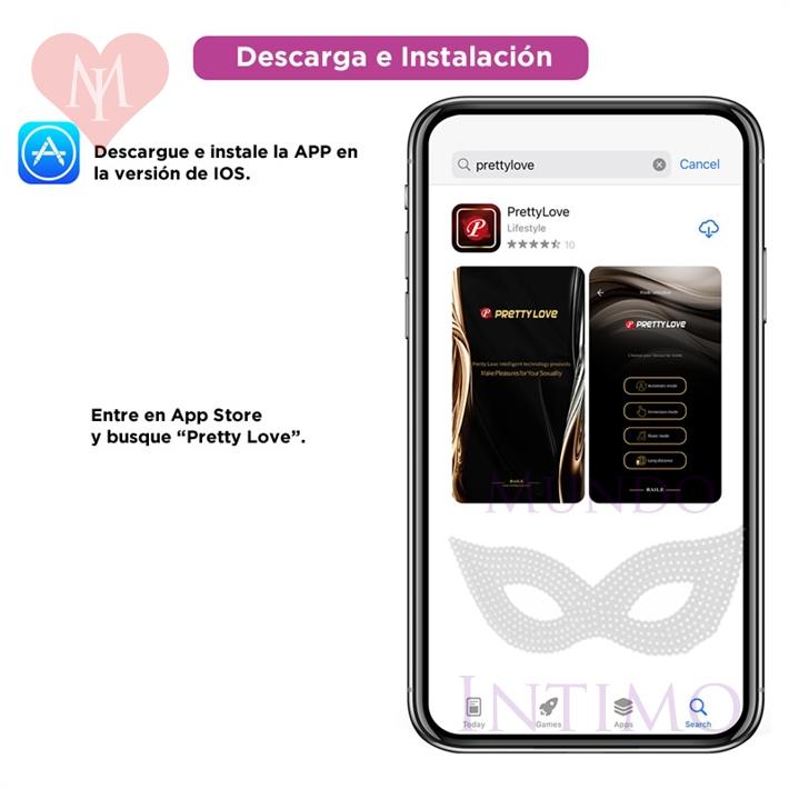 Dilatador anal con control remoto via app y funcion de choque