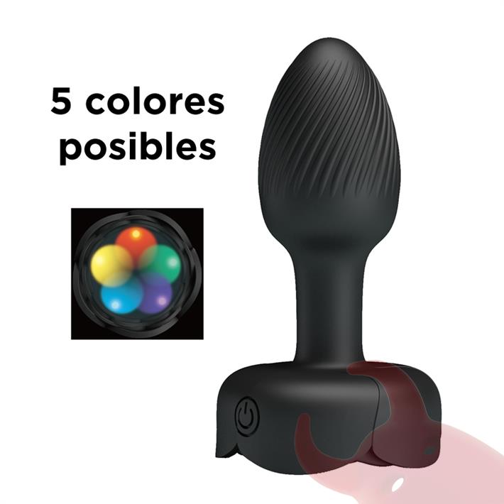 Plug Anal con Luces LED y Vibraciones Potentes