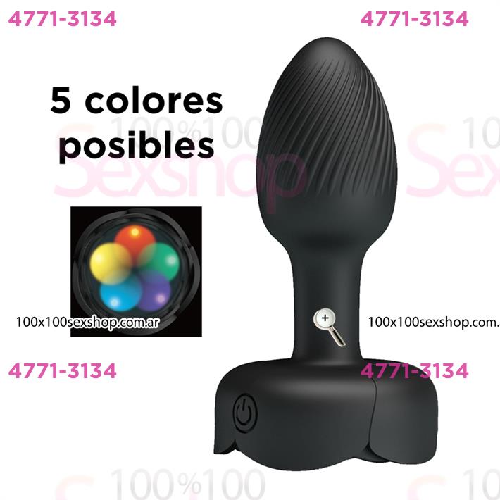 Plug Anal con Luces LED y Vibraciones Potentes