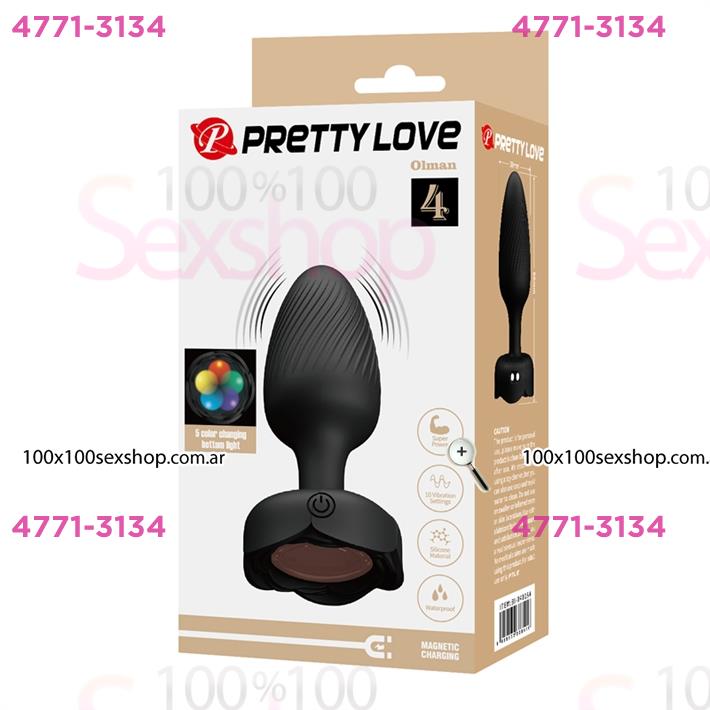 Plug Anal con Luces LED y Vibraciones Potentes