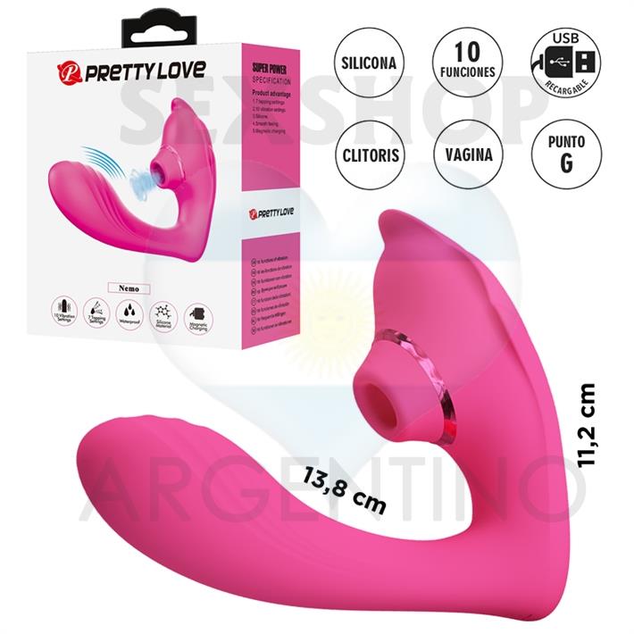 Estimulador Clitoriano con 10 Modos de Vibración y 7 de Golpeteo
