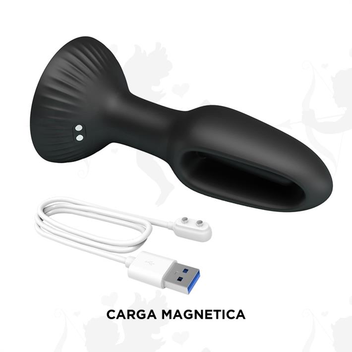 Hubert dilatador anal con estimulador con movimiento y carga USB