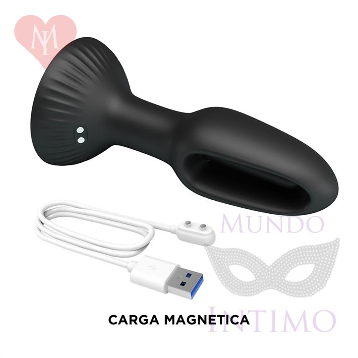 Hubert dilatador anal con estimulador con movimiento y carga USB