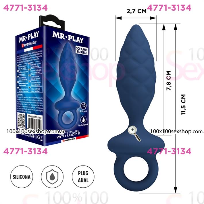 Plug anal de silicona: diseño suave, flexible y cómodo