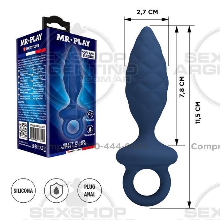 Plug anal de silicona: diseño suave, flexible y cómodo