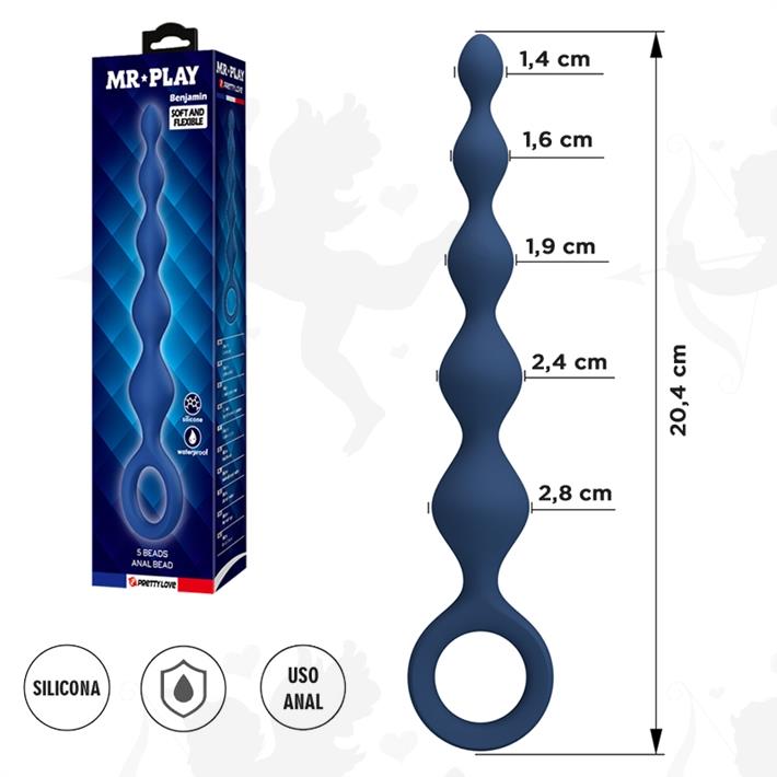  Bolitas anales de silicona: diseño progresivo flexible para estimulación gradual 
