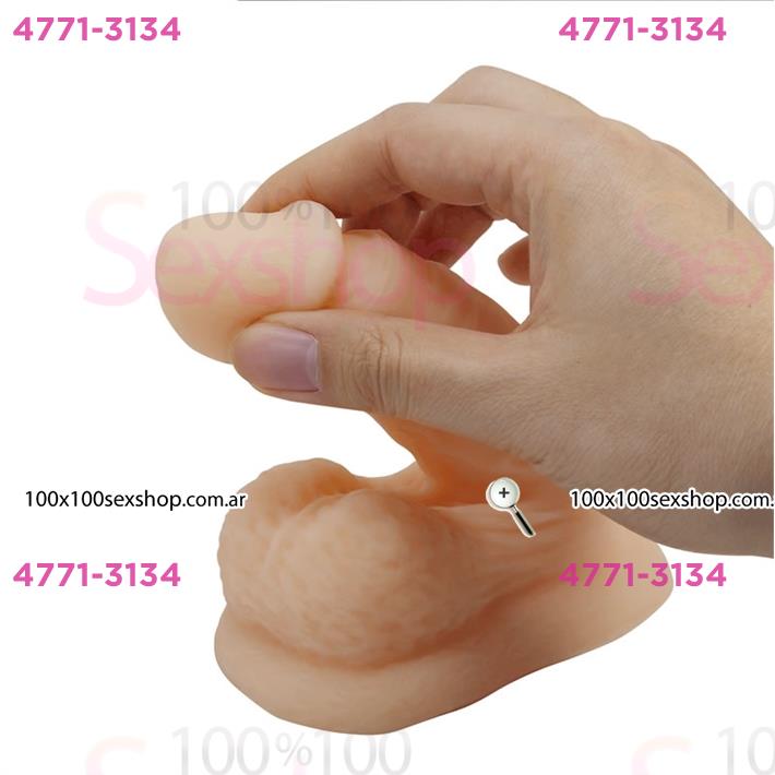 Dildo realista flexible: textura natural con diseño elástico y tacto suave