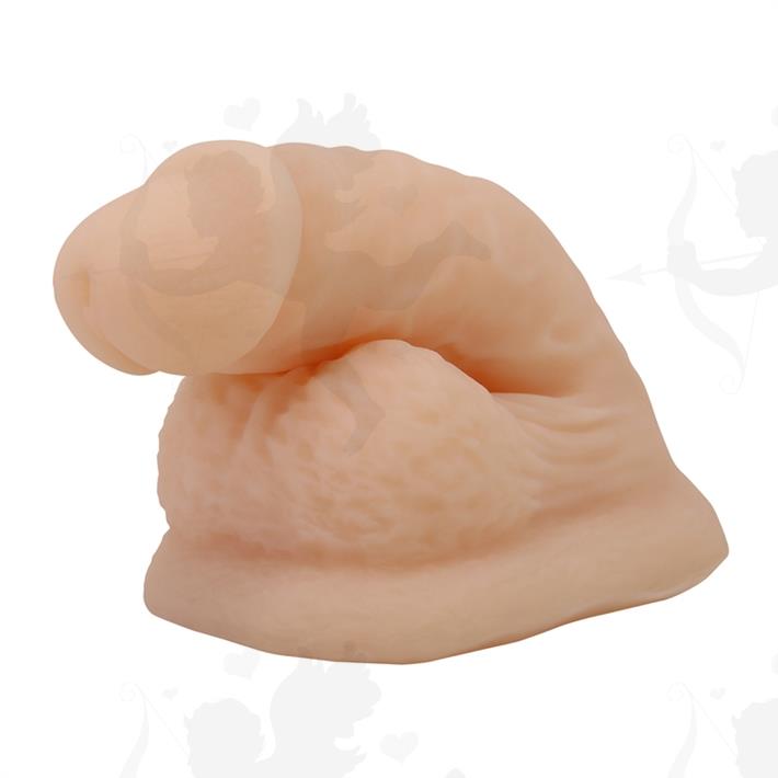 Dildo realista flexible: textura natural con diseño elástico y tacto suave