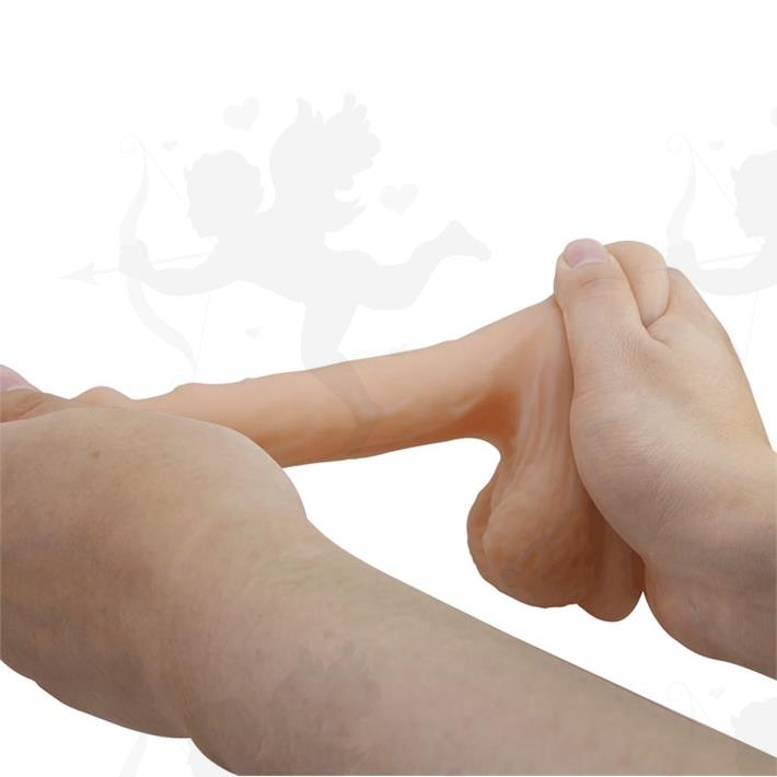 Dildo realista flexible: textura natural con diseño elástico y tacto suave
