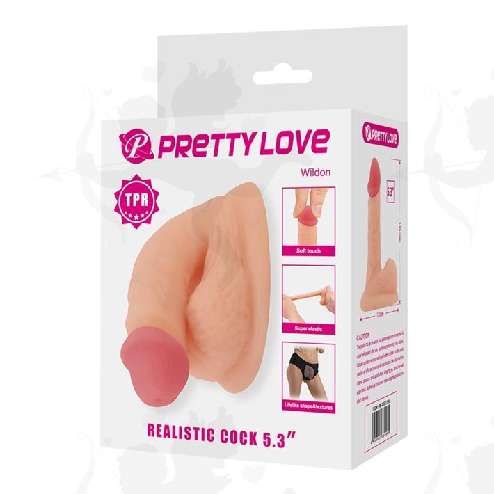 Dildo realista flexible: textura natural con diseño elástico y tacto suave