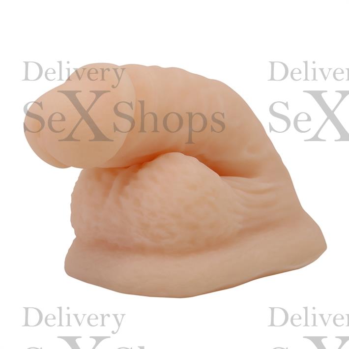 Dildo realista flexible: textura natural con diseño elástico y tacto suave