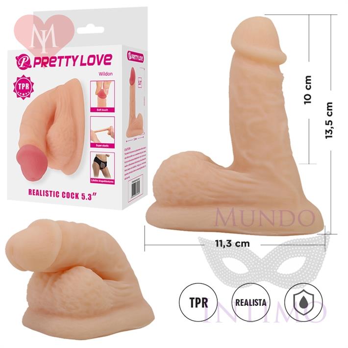  Dildo realista flexible: textura natural con diseño elástico y tacto suave 