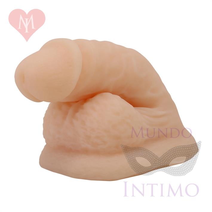 Dildo realista flexible: textura natural con diseño elástico y tacto suave