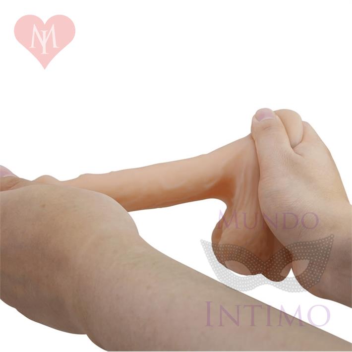 Dildo realista flexible: textura natural con diseño elástico y tacto suave