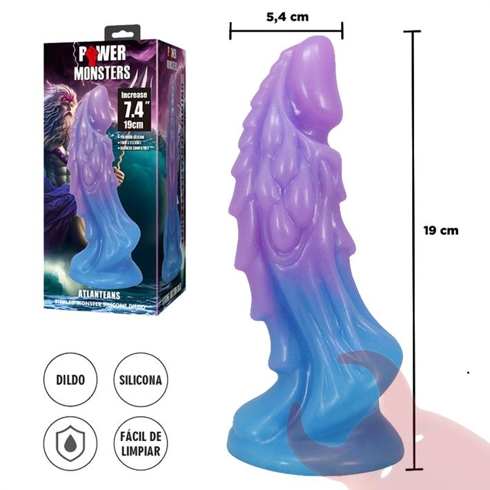 Monster dildo de silicona con sopapa